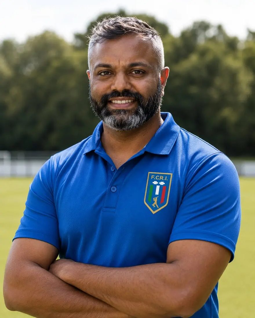 Thihan Chandramohan at a cricket ground